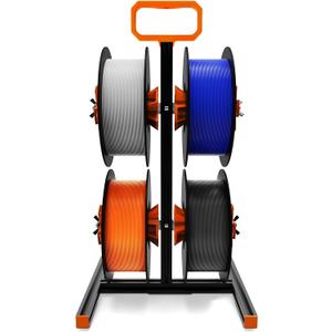 YOOPAI Filament Holder with Orange Handle Fits All Spools of Any Size and All Filament Types for PLA/PETG/ABS/TPU/Nylon/Other 3D Printing Materials, 3D Printer Filament Spool Holder Rack