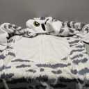 Unisex Owl Costume Halloween Outfit Animal Cosplay Jumpsuit Comfy Flannel Homewear Size XL