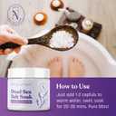 Dead Sea Salt for Soaking  100% Pure Scented Bath Salt for Muscles, Relaxation & Detox - 16 oz Natural Epsom Salt for Bath Soak, Body Scrub & Skin Softening