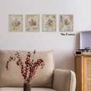 2 x TLESKE Vintage Fall Leaves Pumpkin Posters Prints Unframed 8x10 Set of 4, Autumn Rutsic Maple Oak Leaf Wall Art Prints Decor for Farmhouse Bedroom Living Room, Thanksgiving Wall Pictures (10L" x 8W")