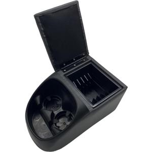 MOOSUN Universal Truck Seat/Bench Contractor Center Console Business Organizer and Storage with Cup Holders and Padded Top Lid for Armrest