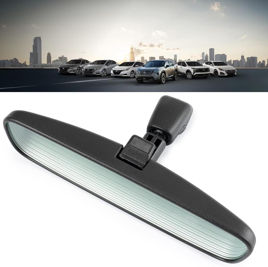 OEM Nissan Rear view mirror, Day Night Interior RearView Mirror Compatible With Nissan Sentra, Titan, Rogue Altima Murano Kicks Armada Versa March Xterra Navara Frontier 2008+ & Bracket Mount