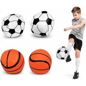 4PC Leather Foot Bags Set, Adult-Sized Shuttlecocks, Featuring Soccer and Basketball Designs, Perfect for Kids and Beginners as Juggling Bags