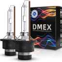 DMEX D2S HID Headlight Bulbs 4300K Warm White Xenon 35W 85122 66240 66040 66240CBI Replacement - Pack of 2 (Not fit Halogen Headlamp)