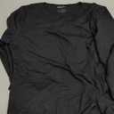 REORIA Women's Crew Neck Long Sleeve Bodysuits Basic Slim Fit Comfy Lightweight Layering Top Fall Winter Outfits (Black)