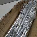 Baquler 2 Pack 5Ft Outdoor Christmas Decorations Pathway Light Snowflake Christmas Tree Frosty White Walkway Stake Light Pre Lit for Outside Yard Garden Lawn Patio Xmas Holiday Decoration