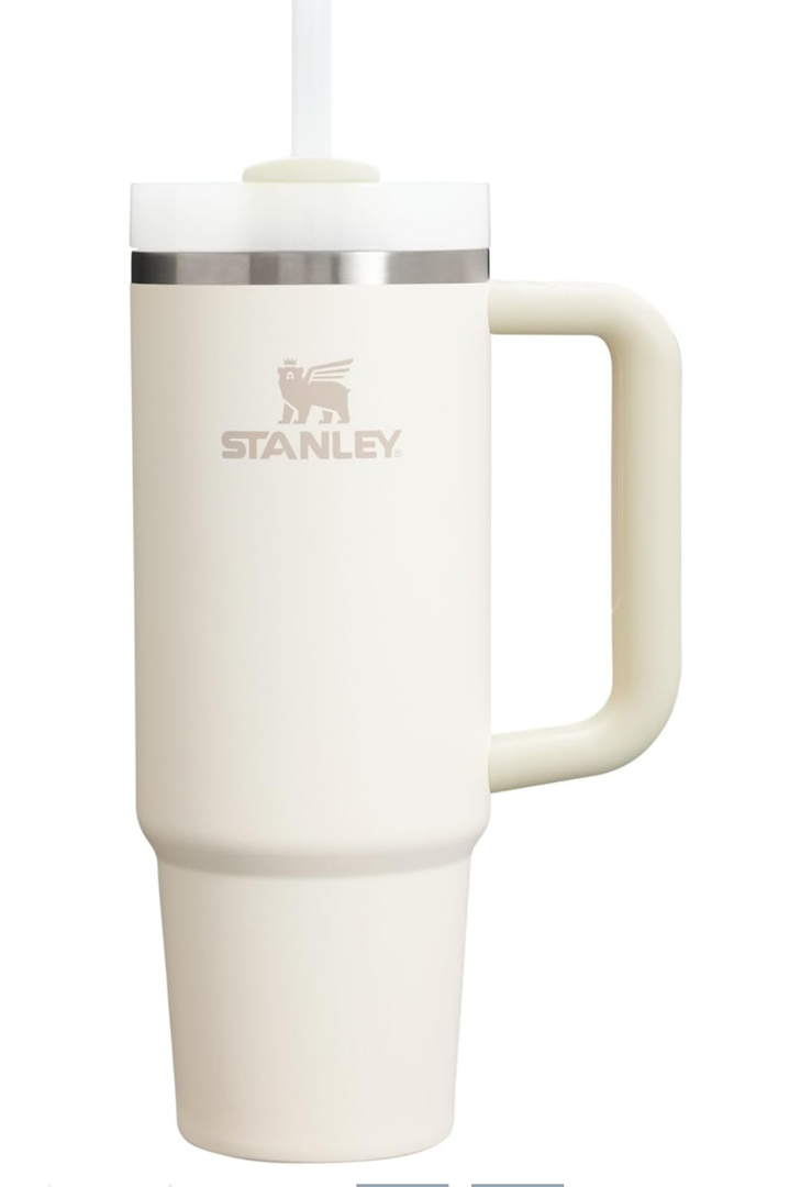 STANLEY Quencher H2.0 Tumbler with Handle and Straw 30 oz | Flowstate 3-Position Lid | Cup Holder Compatible for Travel | Insulated Stainless Steel Cup | BPA-Free | Cream 2.0