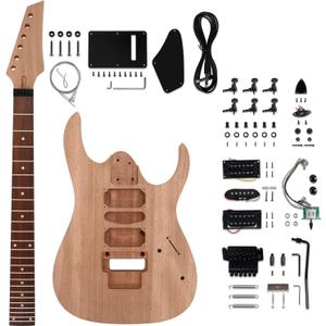 DIY Electric Guitar Kit Beginner Kit Mahogany Body Mahogany Neck