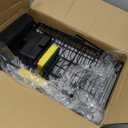 Dish Drying Rack, 2 Tier Large Dish Drying Rack for Kitchen Counter with Drainboard Stainless Steel Dish Drainer for Dish/Knifes/Cup/Cutting Board, Black