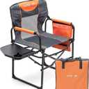 SUNNYFEEL Camping Directors Chair, Heavy Duty,Oversized Portable Folding Chair with Side Table, Pocket for Beach, Fishing,Trip,Picnic,Lawn,Concert Outdoor Foldable Camp Chairs