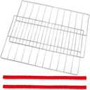 WPW10550642, W10550642 Oven Rack, Compatible with Whirlpool WFG505M0MS, WFG32000MS Replacement Parts, Compatible with Amana Series AGR3130BAW, AGR4230BAB, 304 Stainless Steel, 25"L x 15"W. 2 Pcs