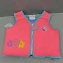 Pottwal Swim Vest for Kids - Swim Jacket for 1-2 Years (24-33LBS) - Buoyancy Aid Made of Neoprene & EPE - with Adjustable Crotch Strap (Medium, Peach Red)