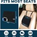 ROYALAY Lumbar Support Pillow for Car Seat Driver, Car Seat Cushions with Adjustable Straps for Driving Back Pain, Ergonomic Back Cushion with Removable Cover for Car, Computer, Gaming Chair, Recliner
