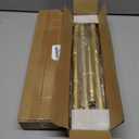 2 x Gold Shower Curtain Rod - Tension Curtain Rod for Window or Bathroom Adjustable 32 to 62 inch Spring Tension Shower Rod No Drilling Non Slip, Gold