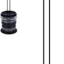 Tumbler Lid Organizer, Stackable Cup Lid Organizer for Stanley & YETI Water Bottle Lid Holder Space-Saving Vertical Storage Up to 14 Lids for Kitchen Cabinet and Countertops (Black)