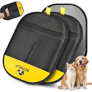 2Pcs Pet Hair Removal Glove Newly Upgraded Reusable Electrostatic Pet Hair Gloves for Dogs & Cats