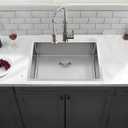 IKEBANA Kitchen Sink 22 x 18 inch, 304 Stainless Steel Brushed Nickel Small Kitchen Bar Sink, Topmount Drop in RV Single Bowl Sink with Strainer