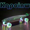 Skateboards, 22" Complete Skateboard, Mini Cruiser Skateboard for Kids Boys Girls Teens Beginners with Colorful Flashing Wheels Skate Tool, Kids Children's Day Gift