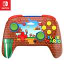 Turtle Beach Rematch Wireless Controller Officially Licensed for Nintendo Switch, Switch Lite/OLED, Works w/Nintendo Switch 2, Lenticular Shift Design Rechargeable Battery Mario Bricks Red/Blue