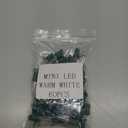 60 Pcs Christmas LED Replacement Bulb Mini Wide Angle LED Xmas Bulb Tree Light Outdoor String Light Replacement for Christmas Garden Tree Party Decor(Green Base with Warm White Bulb)