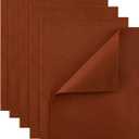 HaoFeiJH Brown Felt Fabric Sheets - 6PCS Felt Squares - 8x12 1 Colors Soft Felt Squares, 1.5mm for Sewing, Patchwork, Decoration, Embroidering, Book, DIY Craft