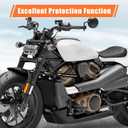 AUFER Motorcycle Front Highway Engine Guards Crash Bar Compatible With For Harley Sportster S RH1250S Nightster RH975 RH975S 2021-2025 Flat-Out Bar Bumper Protector Freeway Bar