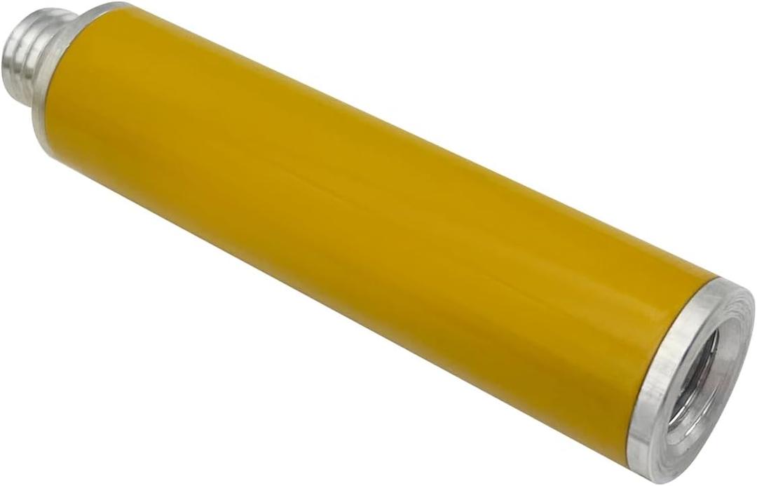 5/8 inch Extension Pole Rod Extending Section for Surveying Prism Rotating GPS Antenna RTK GNSS, 5/8" Male to Female Thread Aluminum Alloy Extension Adapter (4'' Yellow pole)