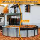 21ft Round Leaf Net Pool Cover for Above Ground Pools,Winter Above Ground Pool Cover to Catching Leaves, Mesh Tarp with Grommets, Resistant Garden Sun Shade Netting(Only Cover)