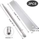 Criditpid Grill Replacement Parts for Chargriller 5050, 5650, 3001, 3030, 5072, 3008, 4000, 5252, 5050 Grill Models, Stainless Steel Heat Plates, Burner Tubes, Hanger Brackets, Electronic Ignitor.