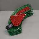 24" Pre-Lit Outdoor Christmas Wreath with 140 LED Lights and Bow, Lighted Metal Christmas Wreath Decoration with Timer Function for Xmas Home Wall Front Door Window Garage (Green Red)