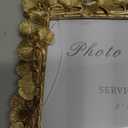 8x10 Picture Frame Gold Picture Frames, Vintage Ornate Frame Leaf Textured Hand-Crafted Resin with Glass Front, Antique Photo Frame for Wall Hanging and Tabletop Display, Retro Design Home Decor