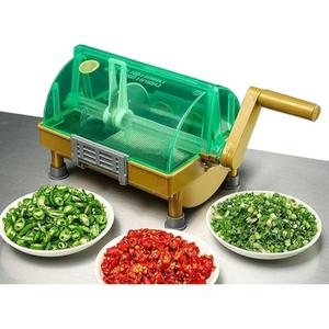 Commercial Red Pepper Chopper, Manual Green Onion Scallion Cutter With Stainless Steel Blade, 3 Mm Vegetable Cutting Machine For Chopped Scallions/Green Onions/Leeks/Cilantro/Garlic