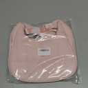 Etercycle Puffer Crescent Shoulder Bag for Women, Small Nylon Quilted Handbags Purses Y2K Cute Puffy Bags Adjustable Strap (Pink)