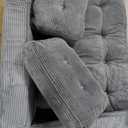 MAXYOYO Convertible Sofa Bed, Pull Out Loveseat Sleeper Sofa, 2 in 1 Folding Couch Bed, Fold Out Floor Couch with Pillows for Living Room Bedroom Lounge, Dark Grey (Large)