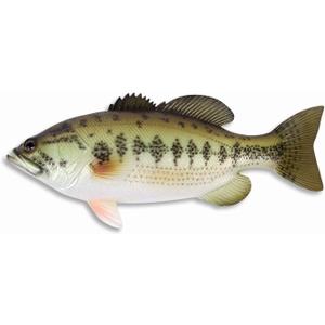 LX Handpainted Bass Statue Game Fish Replica 12" B