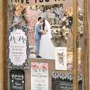 GraduatePro Shadow Box Frame 16x20 Display Case with Linen Back, Real Glass Window Door with Hinge, Picture Frame Wedding Bouquet Memorabilia Medals Photos Memory Box for Keepsakes, Carbonized Brown