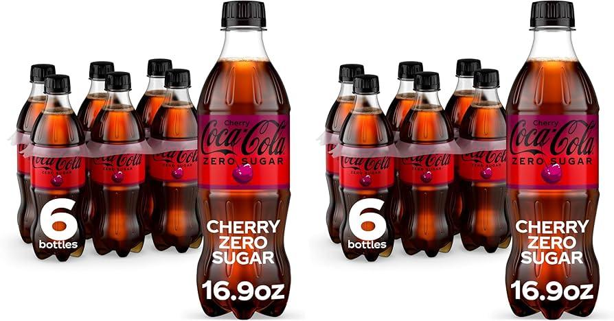 Coca-Cola Cherry Coke Zero Sugar | 16.9 fl oz | 12 Pack | BBD Mar 02 2025