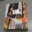 Gourmia Smokeless Indoor Grill & Air Fryer with Recipe Book  Electric Grill for Indoor Use, 5in1 Countertop Cooker, Cast-Iron Grate, 1650W, Glass Lid, Dishwasher-Safe Plates