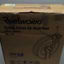 ReelWorks Air Hose Reel Retractable 3/8" Inch x 80' Foot Max 300PSI Longest Ever Hybrid Polymer Hose Industrial Steel Construction