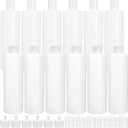 Bekith 12 Pack 16oz Plastic Squeeze Bottle with 24 Caps in 2 Styles, Refillable Plastic Bottles for Shampoo, Lotions, Liquid Body Wash, Sauce, BPA Free
