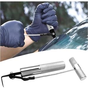 YoRise Car Windshield Removal Tool, Quick Release Hand Pry Cutter, Automotive Windscreen Glass Removal Tool, Universal Car Window Repair Replacement Accessories for Sedan/SUV/Truck (Silver)