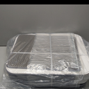 RIZZARI Stainless Steel Cat Box: Large Gray Enclosed Design Litter Pan - High-Edged & Teflon Coating - for Superior Odor Control & Easy-Clean Drawer - Ideal for Multi-Cat Homes Garage