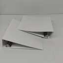 2 Pack Binders, Binder White, Slant D-Ring Clear View Cover, Heavy Duty White School Supplies Office and Home Binders