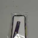 GUAGUA for iPhone 17 Pro Case with Wrist Strap, Wavy Edge Phone Case Cute Curly Shape with Adjustable Wristband Kickstand Shockproof Anti Slip Phone Case for iPhone 17 Pro 6.3'', Deep Purple