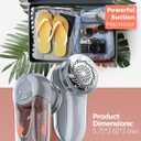 Bymore Fabric Shaver, Lint Remover, Lint Shaver Defuzzer Sweater Shaver for Clothes and Furniture AC Adapter or Battery Operated Pill Fuzz Remover (5.75*2.60*2.64in, Gray)