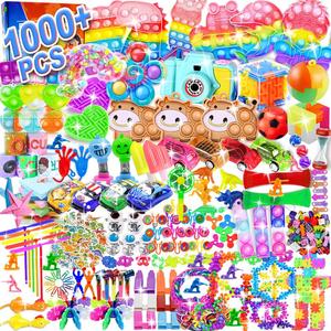 1000 PCS Party Favors for Kids Fidget Toys Bulk, Easter Eggs Fillers Treasure Box Prizes for Kids Classroom Birthday Gifts Bulk Toys Goodie Bags Stuffers Party Supplies