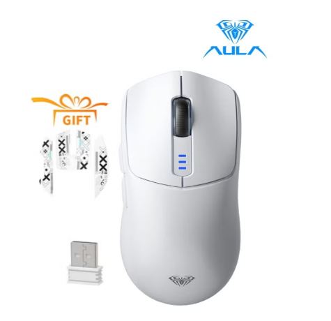 SC580 Tri-Mode Wireless Gaming Mouse,2.4G/BT5.0/USB-C Lightweight Gaming Mouse, 12000 DPI Rechargeable