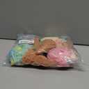 Geiserailie 4 Pieces Kids Loofah Ice Cream Cone Bath Sponge Kids Bath Shower Sponge Body Scrubber Exfoliating Loofah for Spa Shower