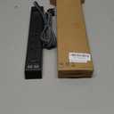 Surge Protector Power Strip 10 ft with 4 USB Ports 2 USB-C 6 AC Outlets, Flat Plug Extension Cord, USB Charging Station, Wall Mountable for Home, Office, Dorm Essentials, 1080J, ETL Listed (White&Grey)