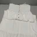 Dokotoo Womens Summer Dresses 2026 Sleeveless Spaghetti Strap Button Down Smocked Beach Vacation Long Maxi Dress with Pockets (Large, White)